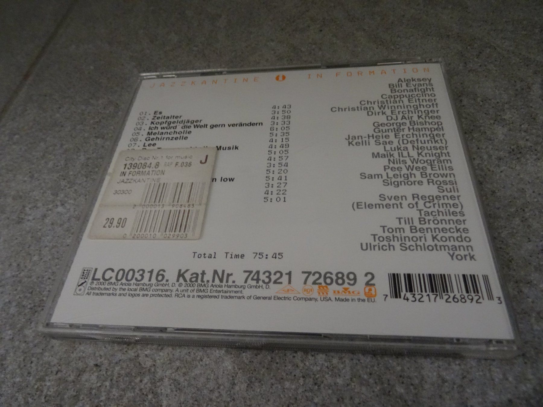 CD: Jazzkantine "In Formation" CD – Usato da Olten venduto da Disc-Ausverkauf 1