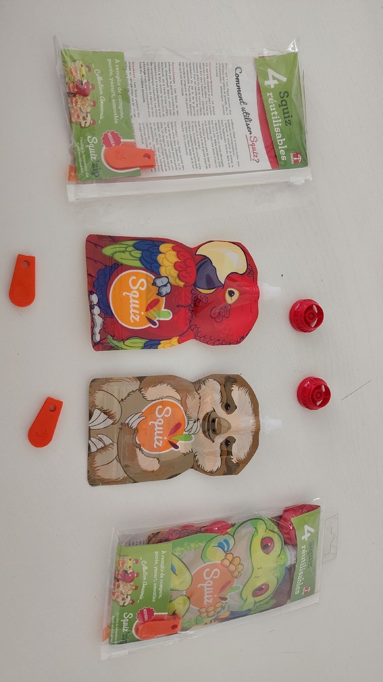 Pasti del neonato: 6 Gourdes réutilisables Squiz – Nuovo e nell'imballaggio originale da Biel/Bienne venduto da Sliman 2