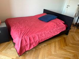URGENT Lit IKEA MALM 160x200, matelas et sommiers inclus