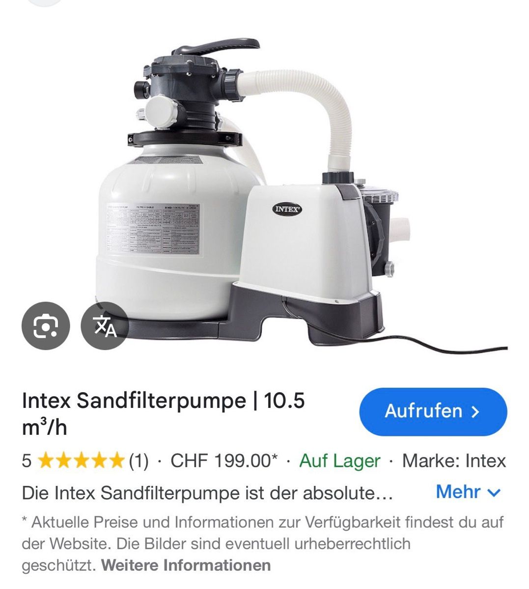 Piscine: Bestway Pool mit Filterpumpe und Abdeckplane, Top!dazu Trepp – Usato da Zermatt venduto da Walter2019 2