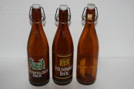 3 alte Bierflaschen