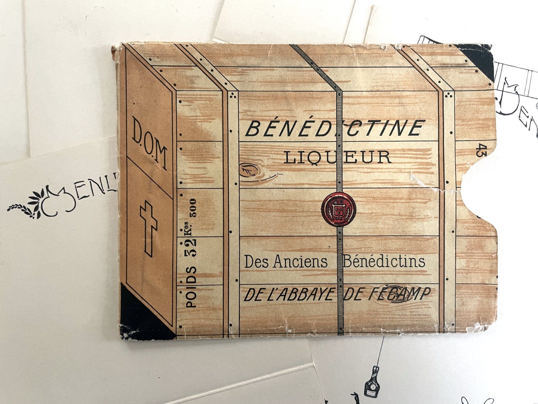 Grafica & Litografie: Bénédictine - Serie von 6 alte Menukarten – Usato da Savagnier venduto da Ne2065 3