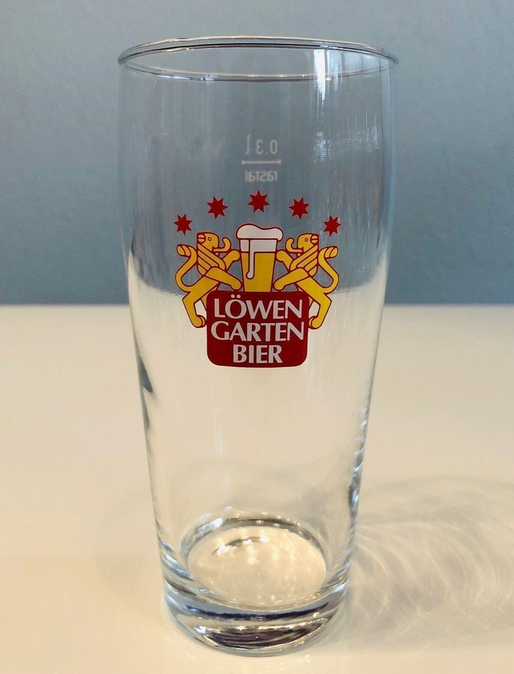 Bicchieri: 4er-Set LÖWENGARTEN-BIER-Gläser (30cl) – Usato da Buchs SG venduto da Handyman77