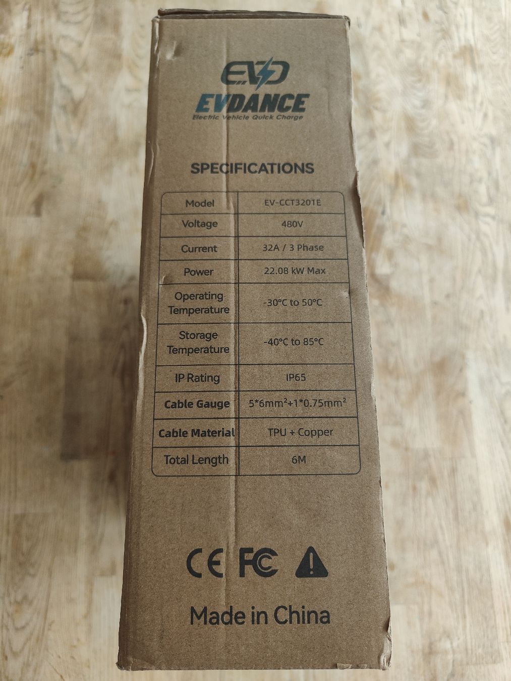 Câbles: EVDANCE Ladekabel Typ 2 auf Typ 2 32A 6M – Neuf avec emballage d'origine à Montlingen par Rippy 1