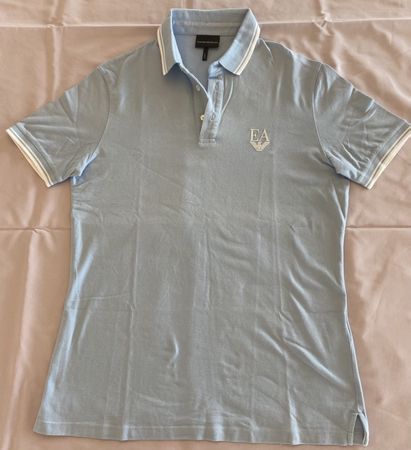 Emporio Armani Poloshirt, Hellblau, Gr. L