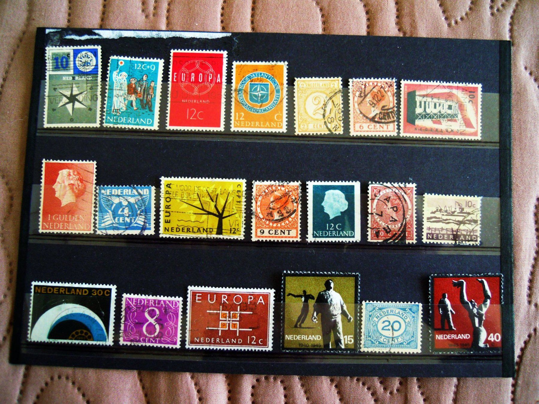 Alle Briefmarken: Niederländische Briefmarken – Gebraucht aus Landquart von hennachebia