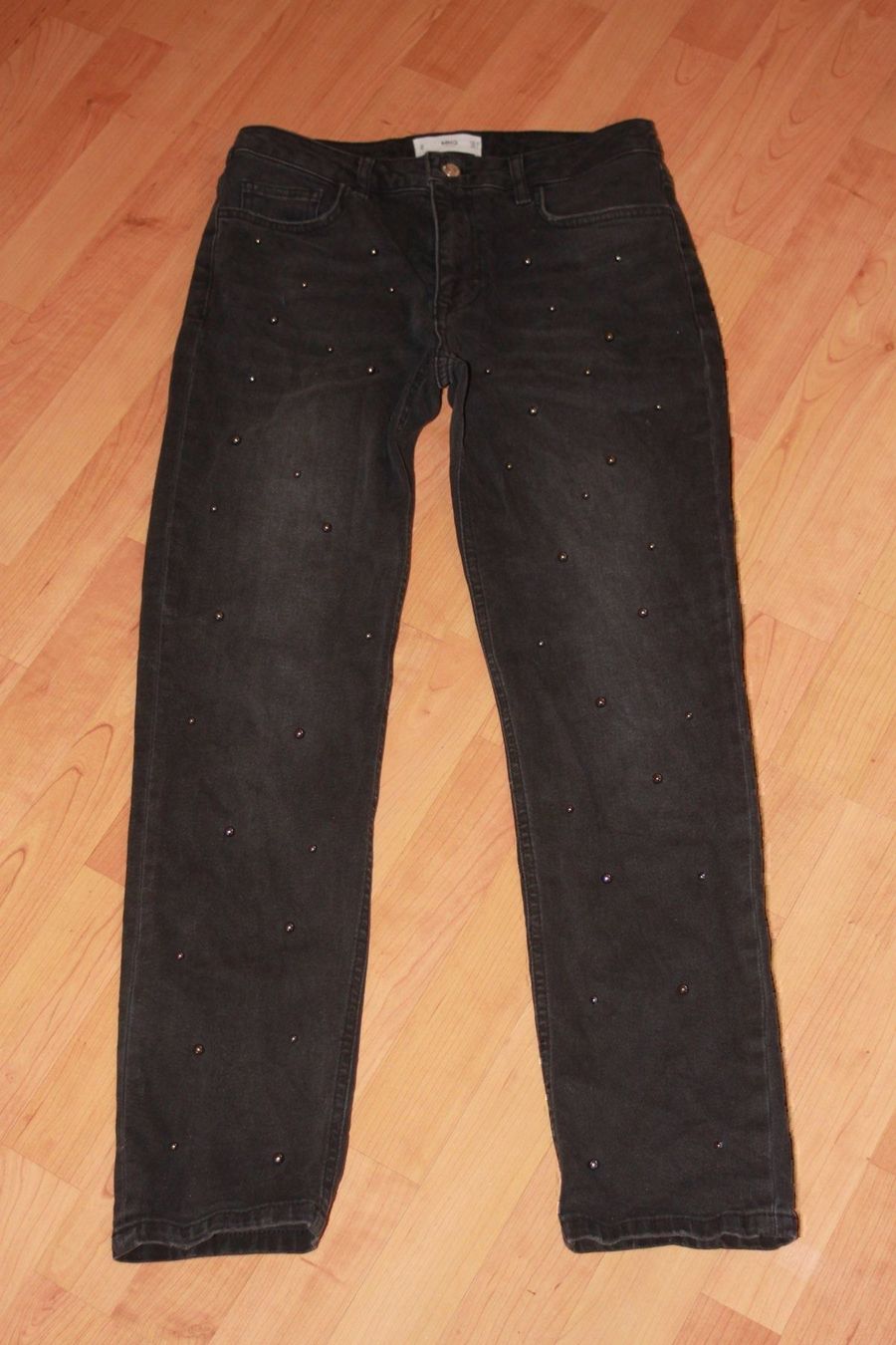Jeans: schwarze Jeans 38 mit Perlen – Neuf (Voir description) à Wenslingen par Strick4Alpaca