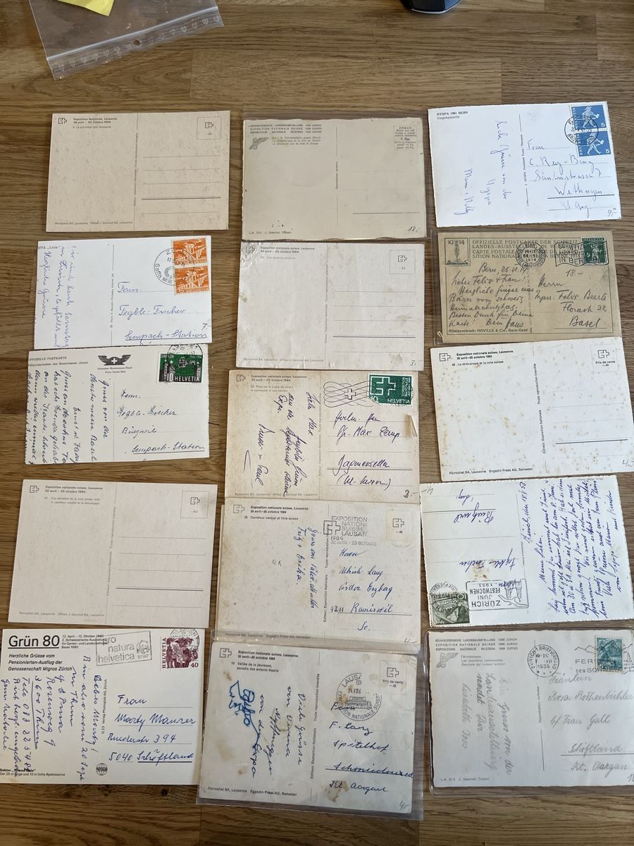 Cartoline postali: 16 Ansichtskarten Landesausstellungen – Usato da Schöftland venduto da mamajasima5 1