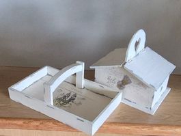 SHABBY CHIC, 2er SET Dekorationsobijekte