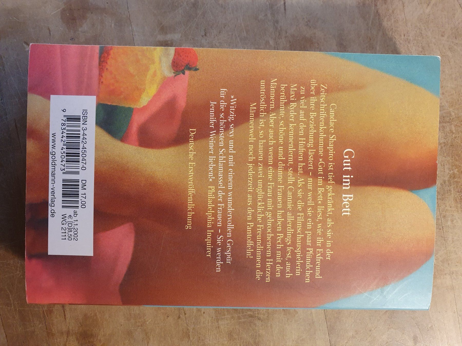 Libri: Gut im Bett Jennifer Weiner Goldmann – Usato da Zürich venduto da loosebone 1