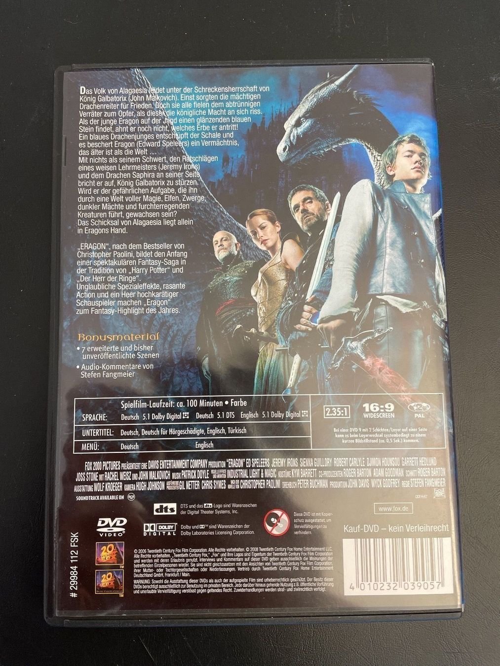 Alle DVDs: Eragon – Gebraucht aus Zürich von guybrushth82 1