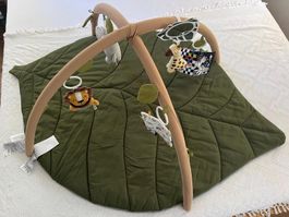 Baby-Spieldecke Krabbeldecke mit Spielbogen Meerwald Blatt
