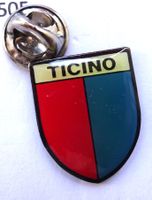 Pin Wappen TESSIN  Rot Blau