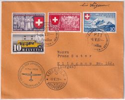 210, 225-227 auf Landesausstellung 1939 Meldeflug bis LUZERN