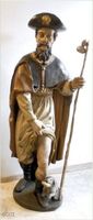 Originale Skulptur des heiligen Rochus, Südfrankr. 17. Jh.