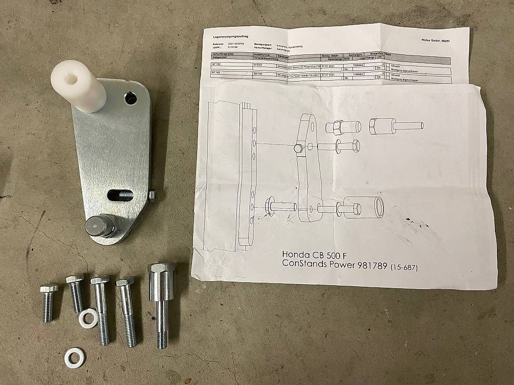 Stander: Adapterplatte Zentralständer Honda – Usato da Sulgen venduto da Skidriver100 1