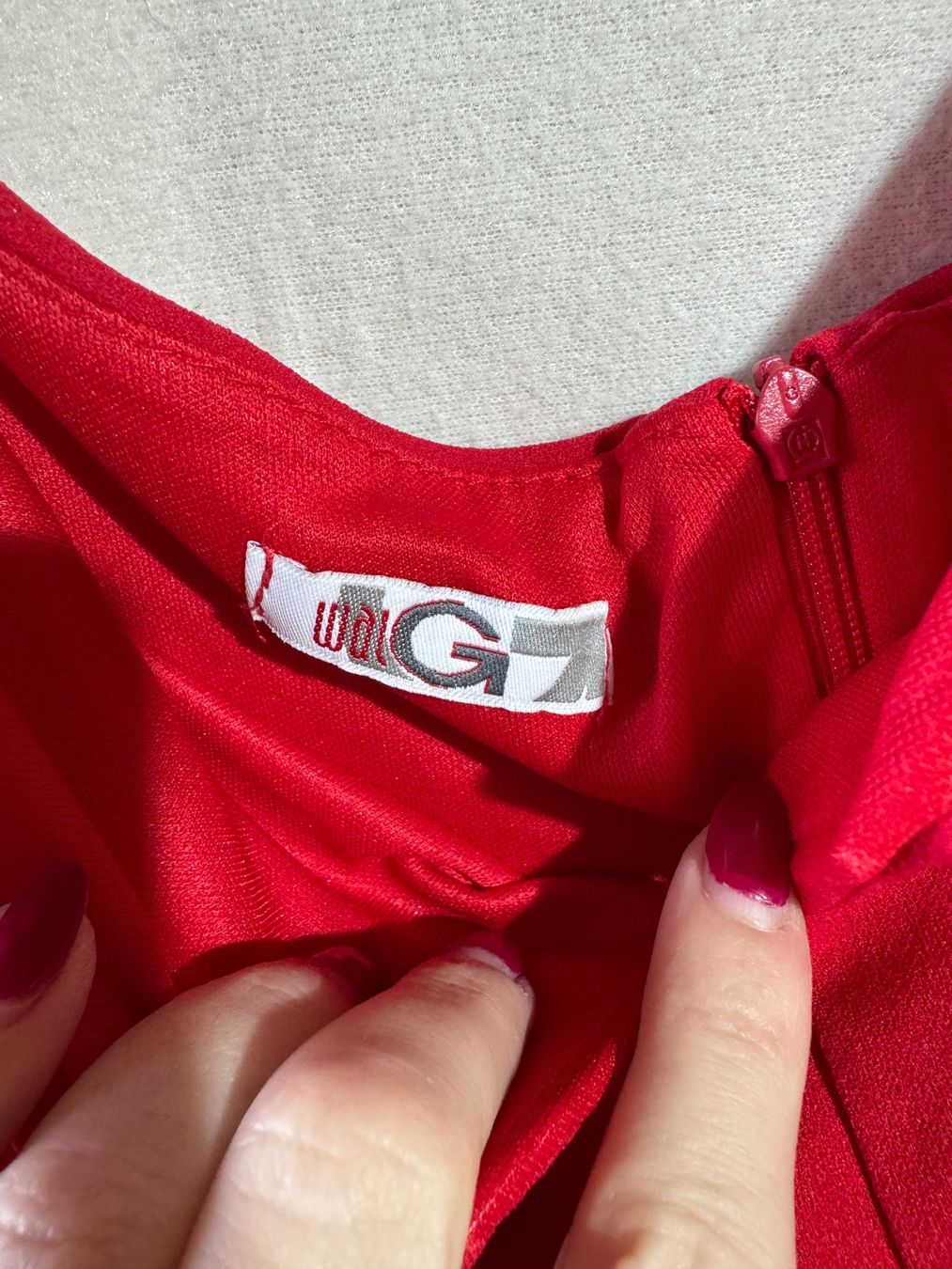 Vestiti: Elegantes rotes Kleid ca. Gr. S – Usato da Grosswangen venduto da SALE_SALE_SALE 1