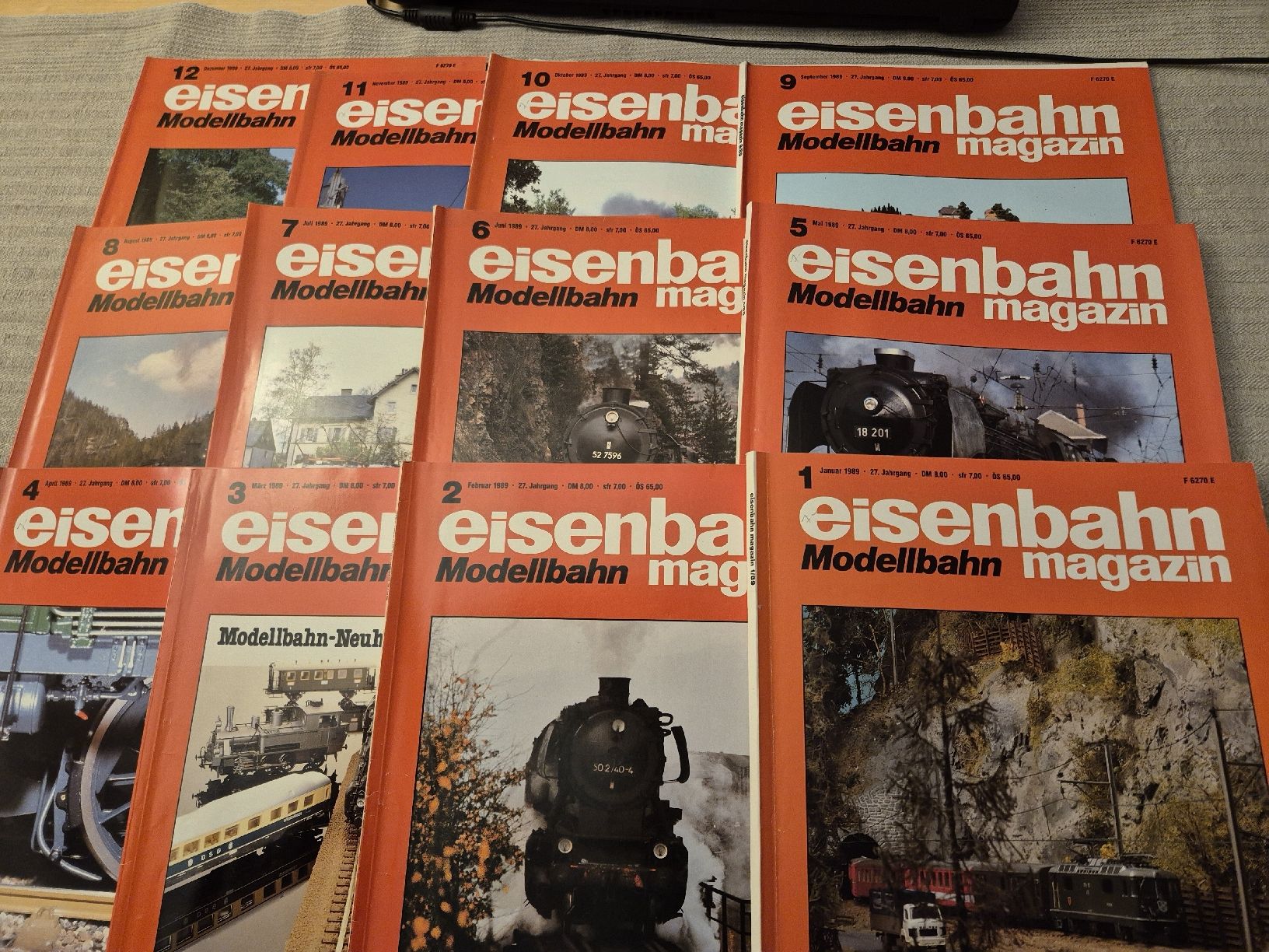 Riviste & Magazine: Eisenbahn Modellbahn Magazin 1989 – Usato da Ehrendingen venduto da Amigo5