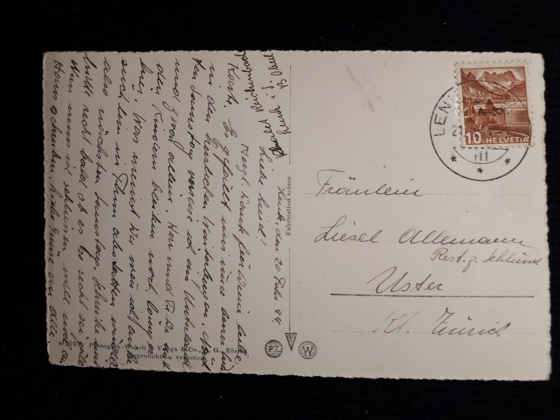 Ansichtskarten: LENK 1944 – Gebraucht aus Ponto Valentino von giorgia06 1