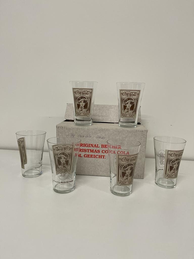 Coca-Cola Bicchieri: Coca Cola Gläser Company 6er Set – Nuovo e nell'imballaggio originale da Buchrain venduto da Zitronella82