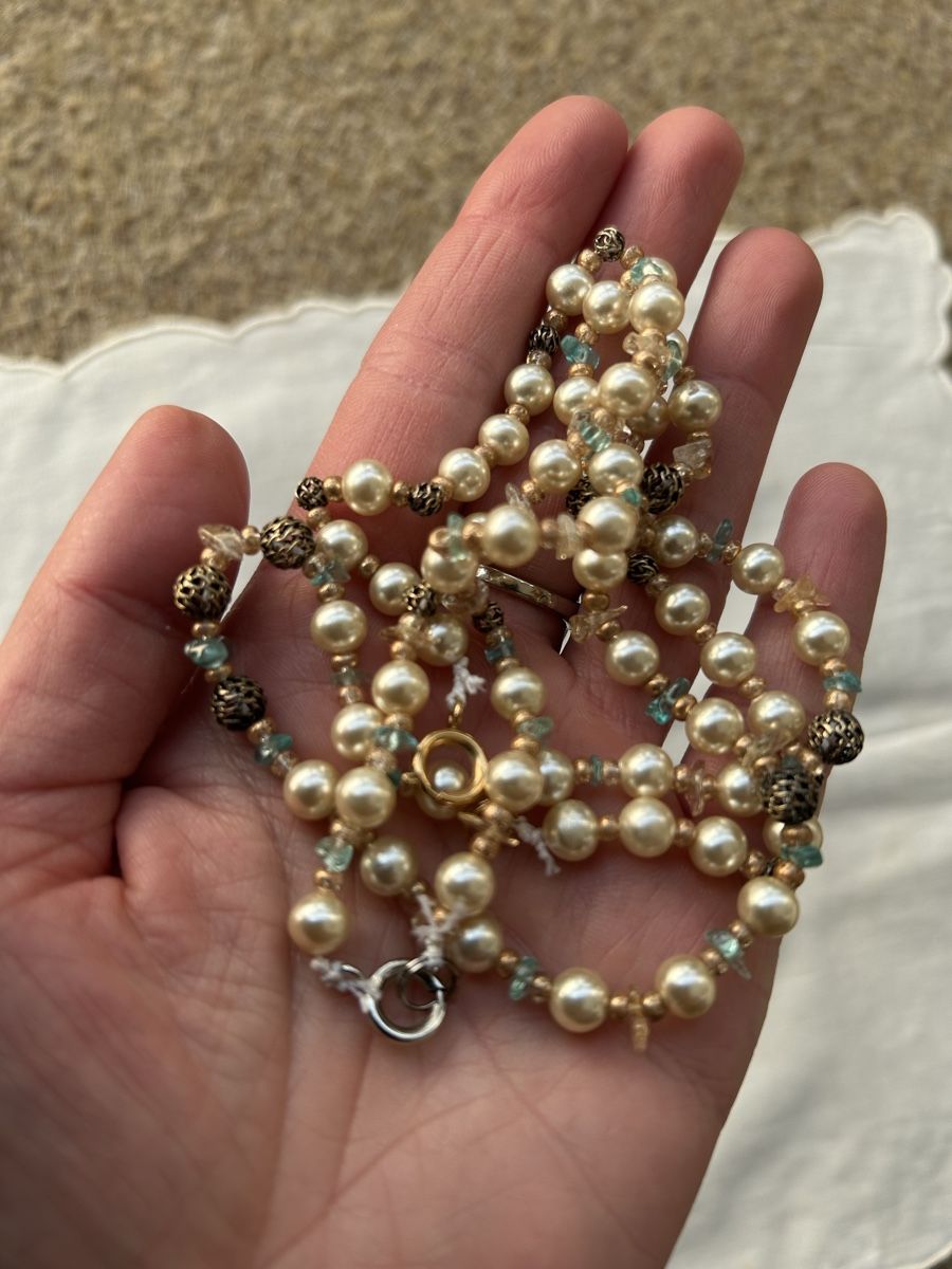 Catenine: Kette und Armband goldene Perlen – Usato da Birsfelden venduto da Exclusivity 2