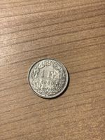 1 Schweizer Franken Silber Münze Jahrgang 1960