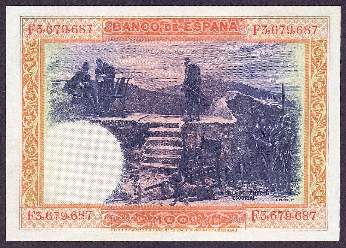 Banconote: 100 pesetas 1925 UNZ – Nuovo (secondo la descrizione) da Flamatt venduto da samowarow 3