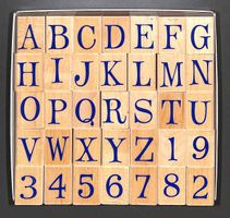 ABC....Alphabet Stempel HERO ARTS (13.5 x 12.8) NEU