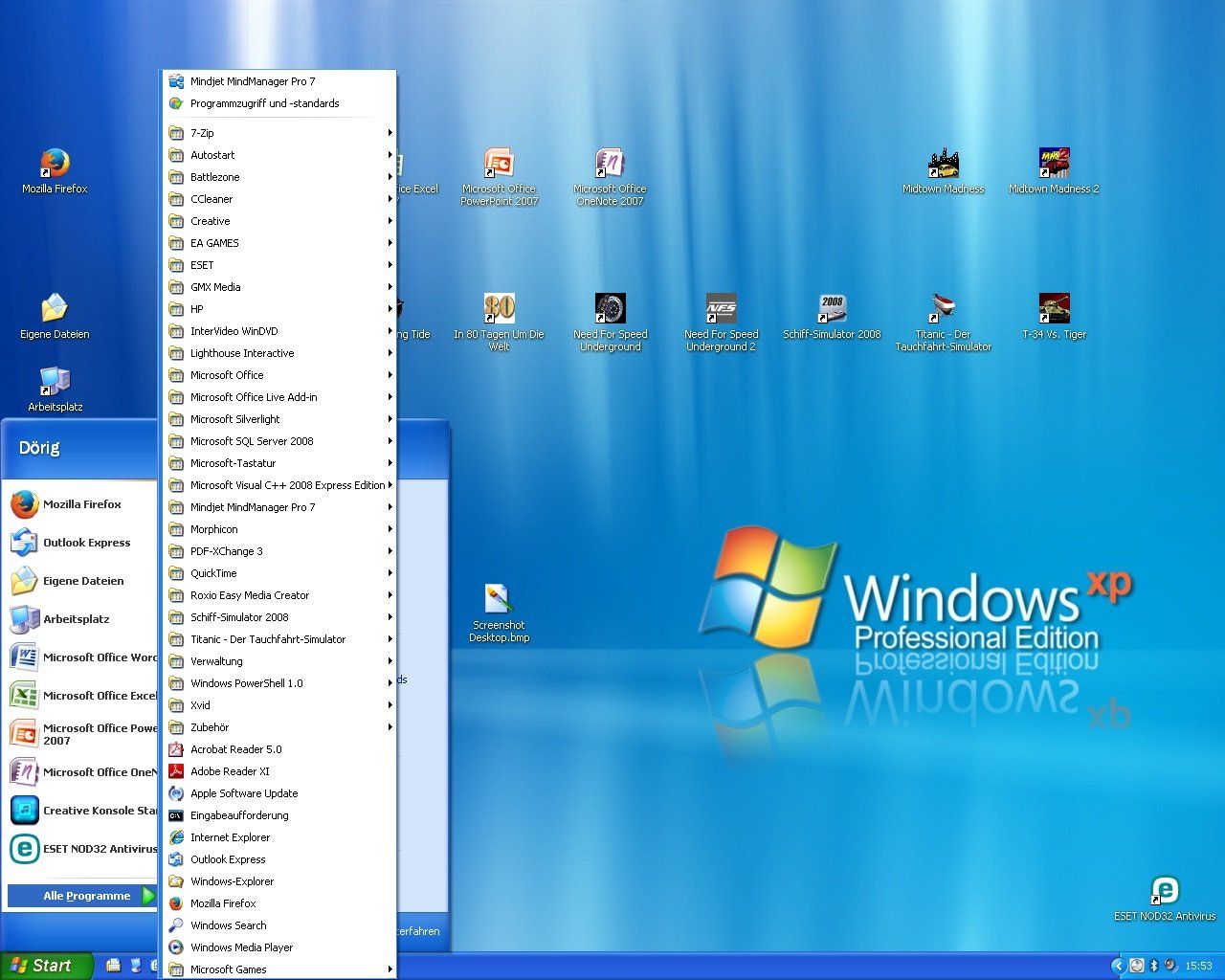 Hewlett Packard PC: HP® PC: Windows XP Professional (Service Pack 3) & 18 Games – Usato da Kaiserstuhl AG venduto da R.D.94 9