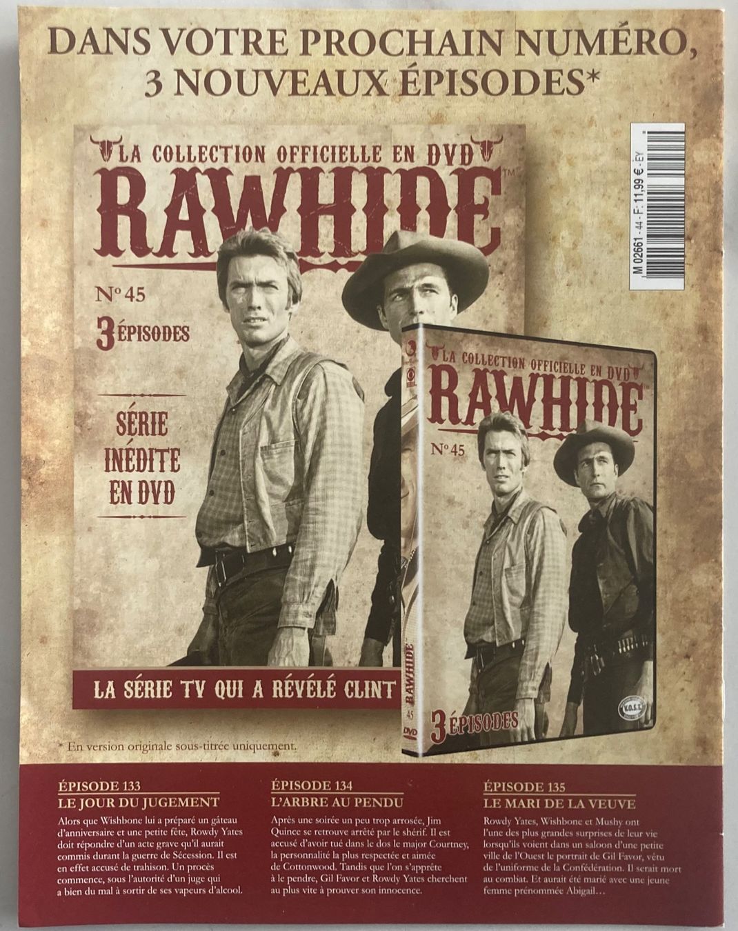 Alle DVDs: CLINT EASTWOOD - RAWHIDE N°44 – Gebraucht aus Poliez-Pittet von Newtown-Records 2