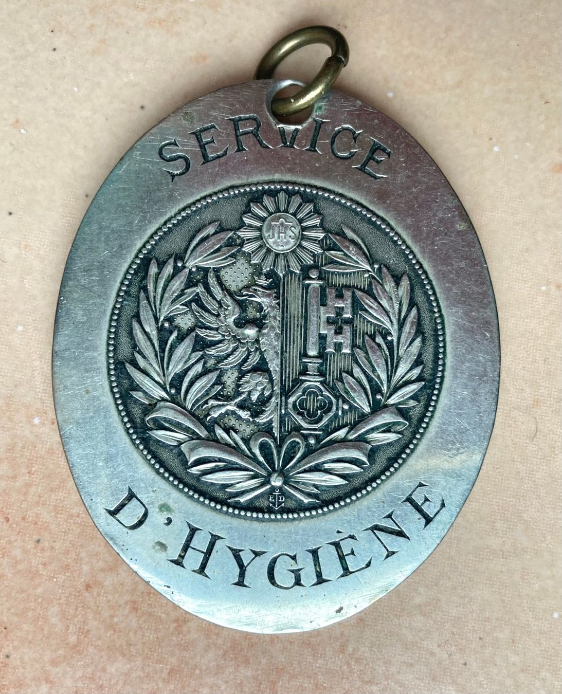 Insegne: Plaque d'identification du Service d'Hygiène - Genève – Usato da Versoix venduto da Decapod