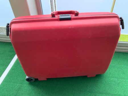 Vintage Samsonite Koffer, Hartschale, Rot,