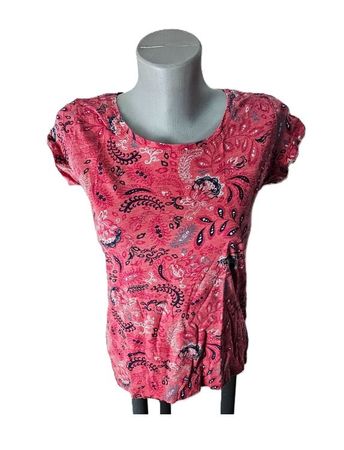 romantisches Blümchen T-Shirt Gr. S John Baner Pink floral
