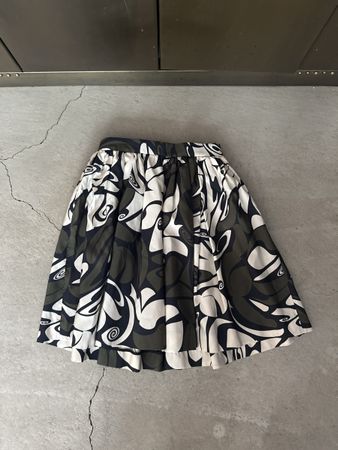 Miu Miu Rock mit Print – Eleganter Designer-Faltenrock 38