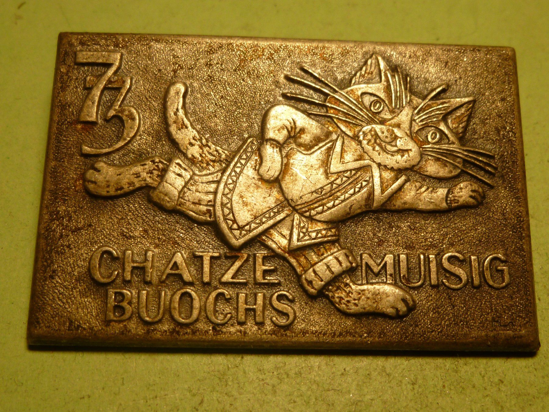Plaquettes & Badges: CHATZE MUSIG BUOCHS 1973 SILBER – D'occasion à Ried (Muotathal) par Mandarin02