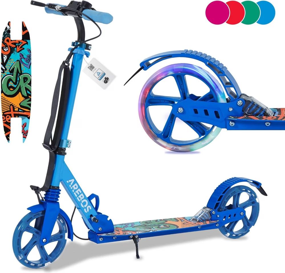 Kickboard: Arebos Tretroller - NEU Blau – Nuovo (secondo la descrizione) da Nebikon venduto da warendiscount