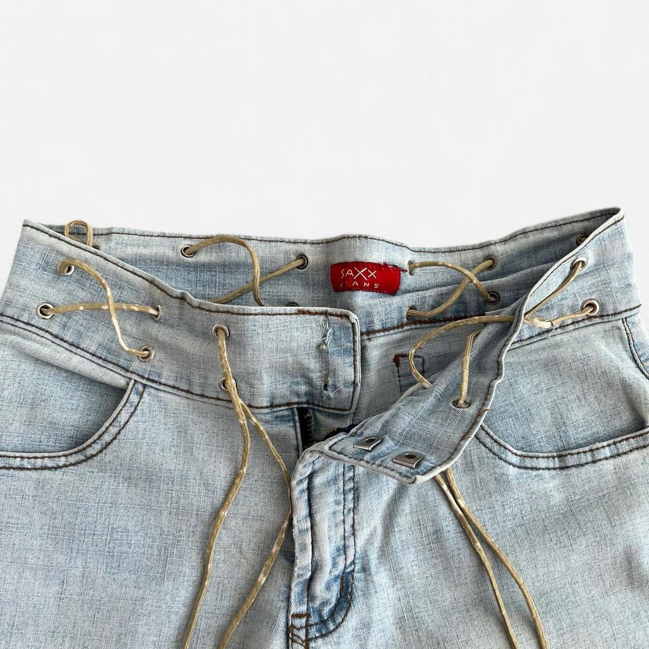 Jeans: Vintage y2k Bootcut Jeans hellblau mit Schnürung – Usato da Sion venduto da mol_9tmp 1