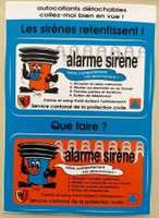 Carte postale protection civile Genève - Alarme population