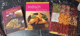3 Kochbücher Indische Küche, guter Zustand
