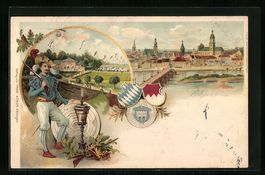Litho Ganzsache Bayern PP15E9: Kitzingen
