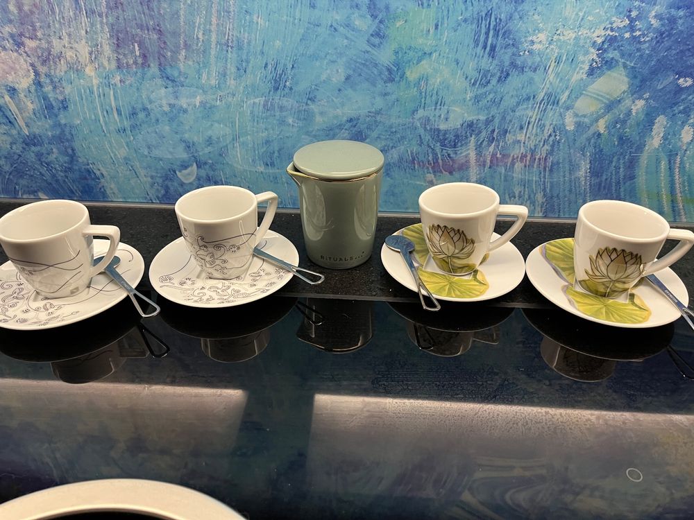 Nespresso Espressotassen Geschirr Löffel Rituals Rahmkännche (Gebraucht ...