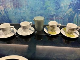 Nespresso Espressotassen Geschirr Löffel Rituals Rahmkännche