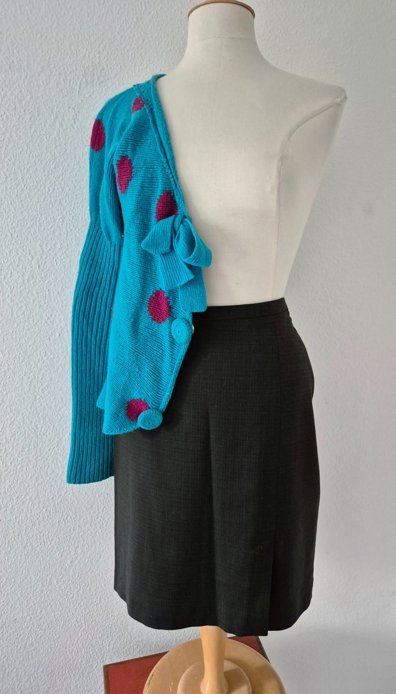 Hallhuber Gonne: HALLHUBER ROCK JUPE ANTHRAZIT S BASIC GRAU BLUSE TOP TUNIKA – Nuovo (secondo la descrizione) da Elsau venduto da the-colorful-side