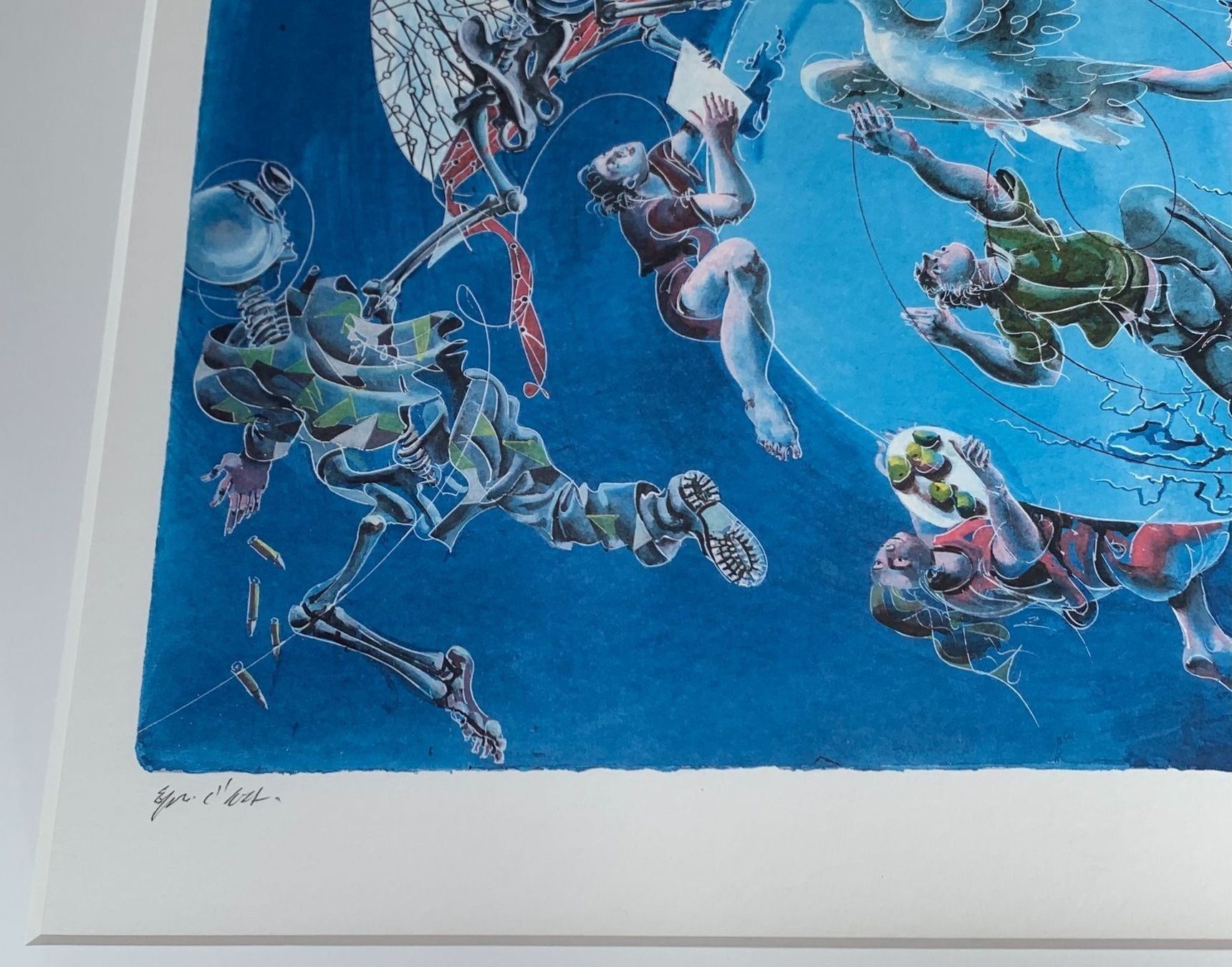 Grafica & Litografie: Hans Erni Lithographie Handsigniert Friedenswunsch – Usato da Müllheim Dorf venduto da Othmar73 3