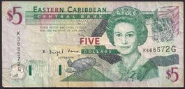 Grenada Eastern Caribbean Staates 5 Dollars 2003