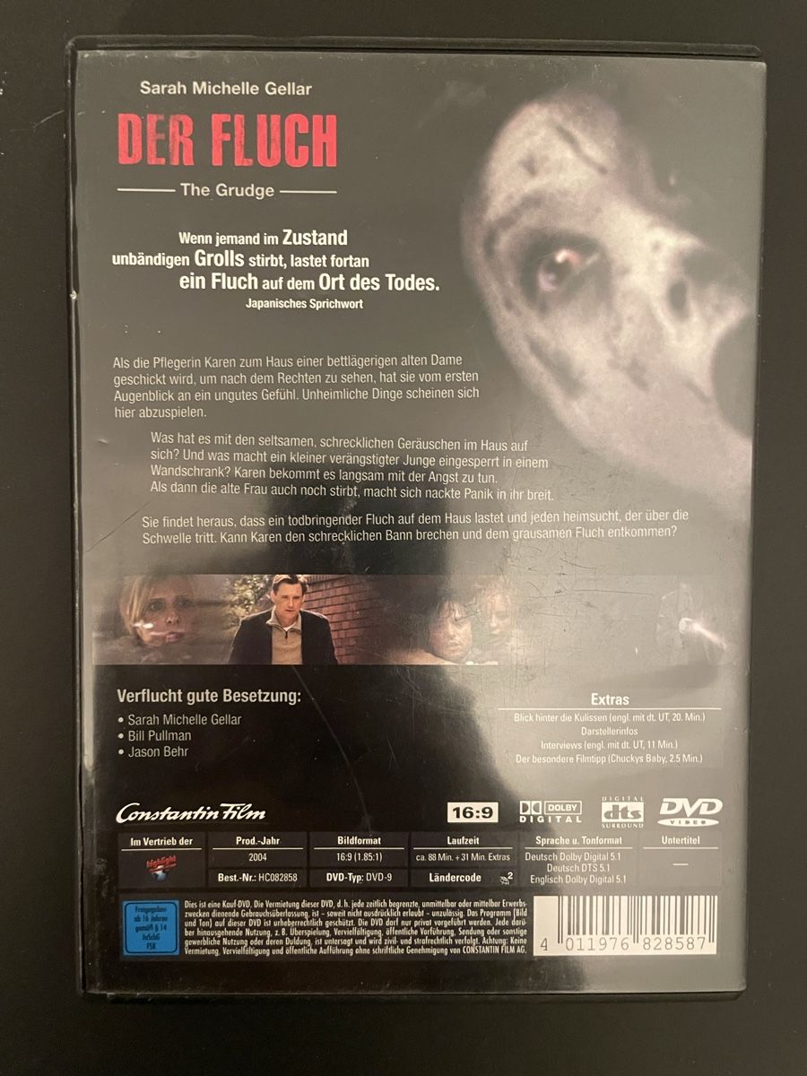 Tutti i DVDs: Der Fluch - The Grudge DVD Horror – Usato da Zürich venduto da Seryy 1