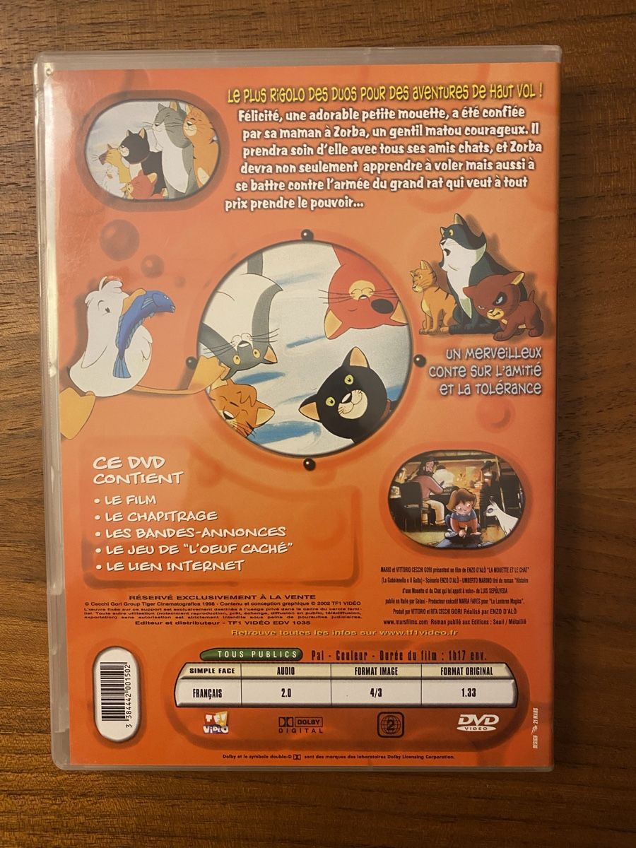 Tutti i DVDs: La Mouette et le Chat – Usato da Schüpfheim venduto da carlaita 1