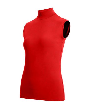 Moya Top Rubina Stehkragen fester Viscose Jersey rot Gr 42