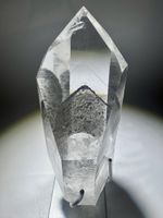 Black Phantom Lemurian Bergkristall 18,5 cm – Unikat mit Reg
