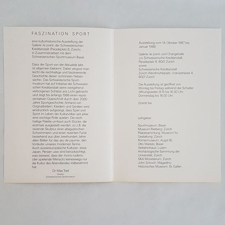 Einladung Schweizerische Kreditanstalt Kaufen auf Ricardo